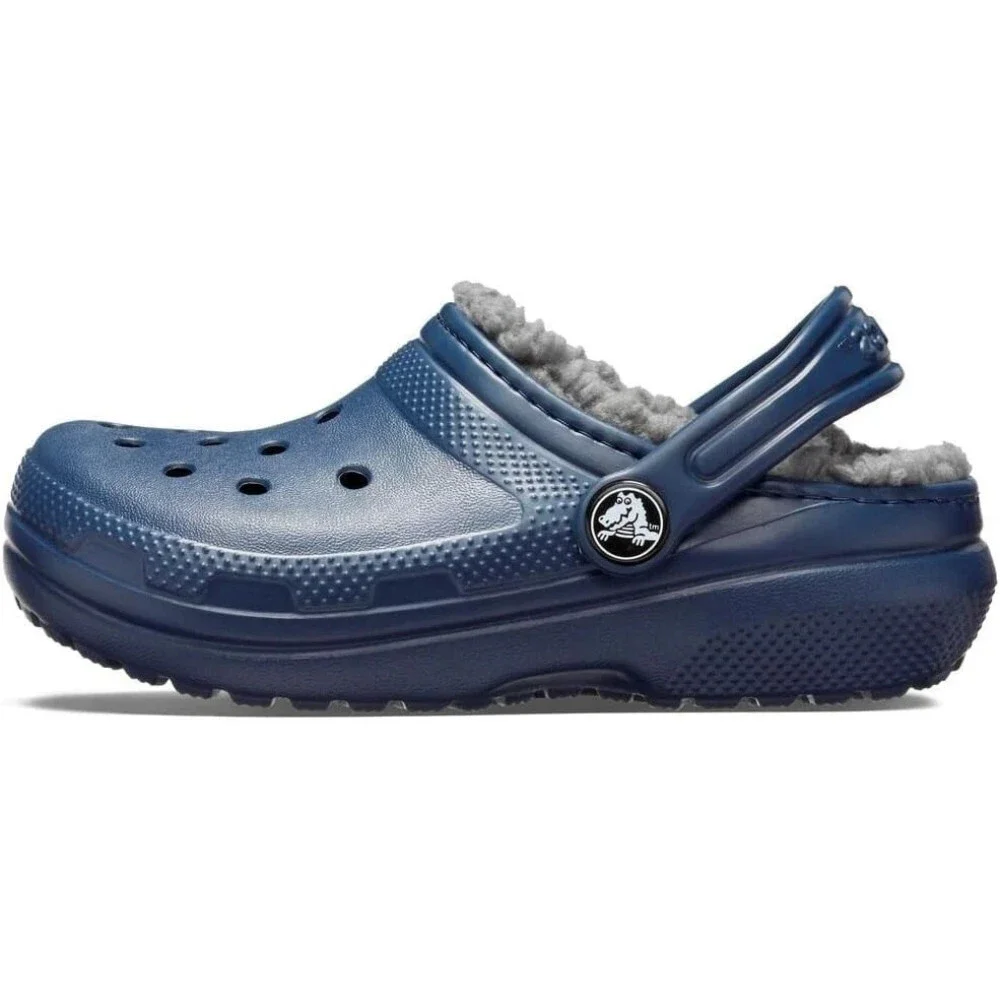 Crocs Classic Lined 207009-459 Clogs Toddler 4 Navy Comfort Casual Shoes ZAP1828